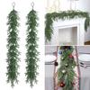 1/2/3 шт 120 см искусственная гирлянда из сосновых иголок реалистичная для внутреннего и наружного использования искусственная зеленая