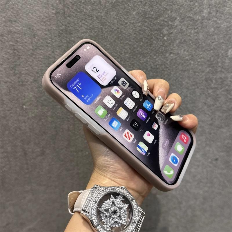 Подходит для Apple 16 Семя Желе Чехол для мобильного телефона Однотонный Iphone15ProMax Жидкий Мягкий Силикон 14 Защитный чехол