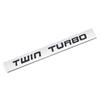 Car Sticker Twin Turbo Diesel Supercharged Turbocharged Logo Metal Emblem Badge Decal