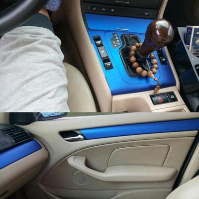 Наклейки на консоль салона из углеродного волокна для BMW 3-й серии E46