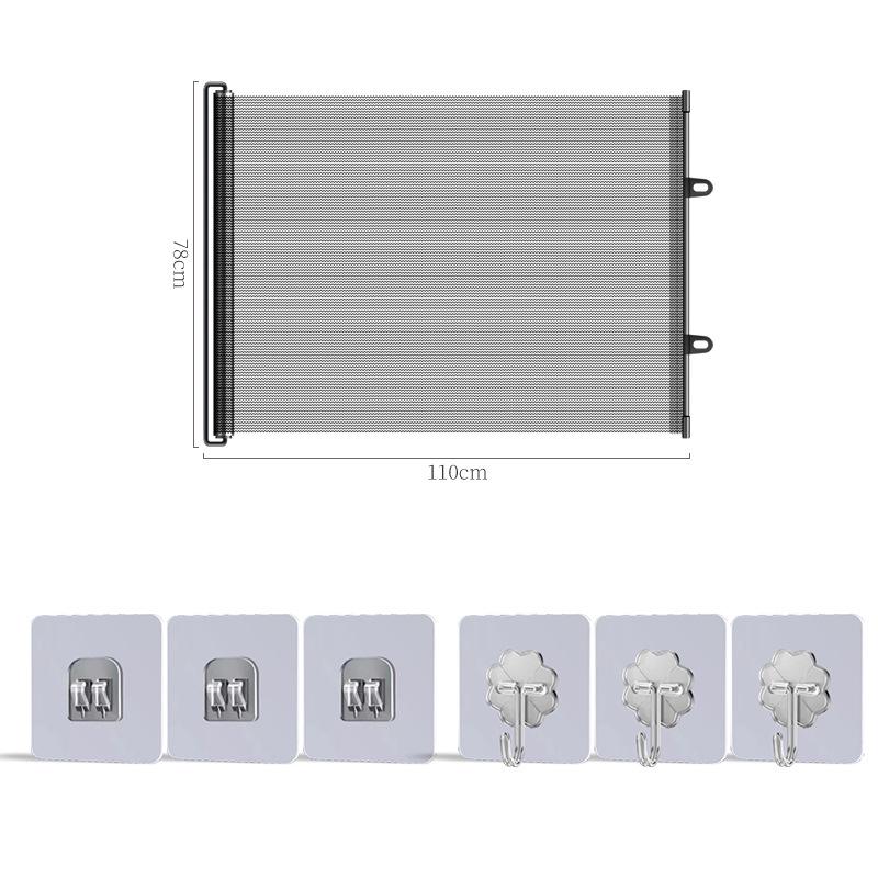 Punch-Free Retractable Pet Barrier: Dog & Cat Isolation Fence