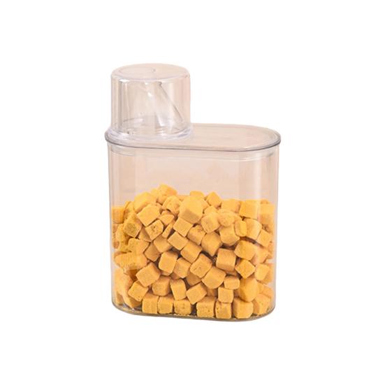 Sealed Food Storage Container Transparent Airtight Grain Canister Food Storage Bin with Pour Spout for Rice Beans Flour Snacks Kitchen