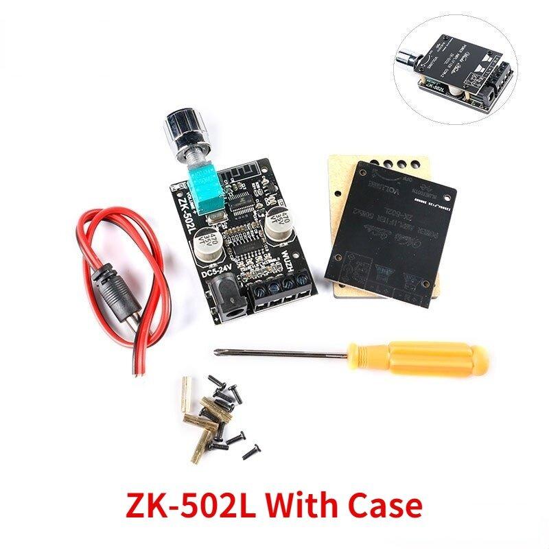 ZK-502L MINI Bluetooth 5.0 DC 5-24V Беспроводной цифровой усилитель мощности стерео 50 Вт x 2 Bluetooth Amplificador