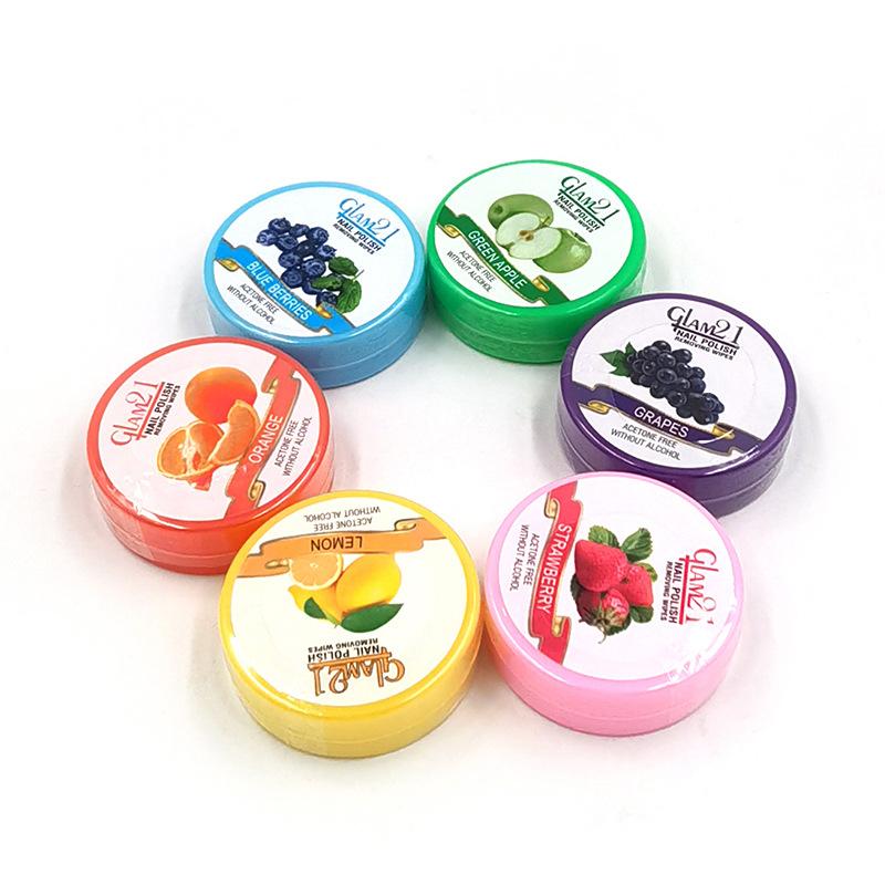 Disposable Nail Remover Towels Do Not Hurt Real Nail Remover Cotton Tablets, Fruit-flavored Nail Remover Towels