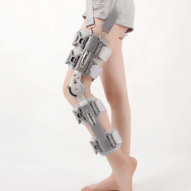 Профессиональный регулируемый шарнирный бандаж для коленной ноги для лечения боли в суставах, операции по разрыву мениска