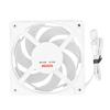 Вентилятор для корпуса ПК PWM, белый, MFDB, гидравлический подшипник, 2200 об/мин, интеллектуальный контроль температуры, 7 лопастей, 4 контакта