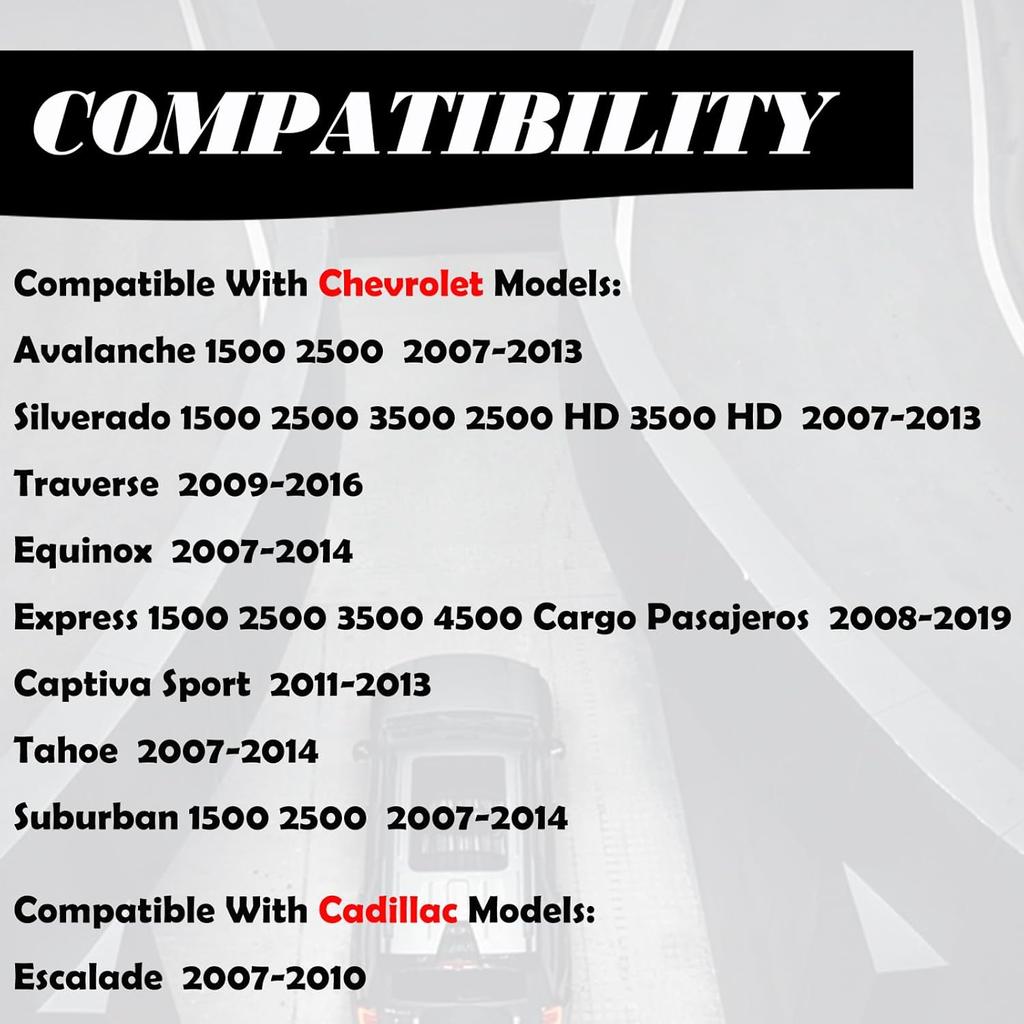 MechanMagic Key Fob Replacement Fits for Chevy Silverado Avalanche Equinox Express Traverse GMC Yukon Sierra 1500 2500 3500 HD Acadia Savana Buick
