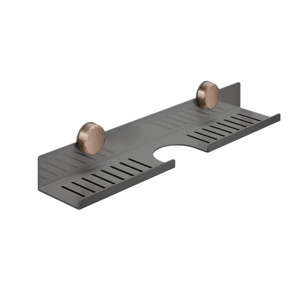 Suction Cup Kitchen Floating Shelf Organizer No-Drill Large Capacity Bathroom Display Shelves Waterproof Rustproof