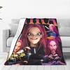 Mira Kpop Охотники на демонов Фланелевое одеяло Зима Мягкое одеяло для детей Уличное Пушистое покрывало Покрывало для дивана