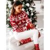 2024 Autumn/Winter Women's Christmas Snowflake Long Sleeve Knitted Sweater