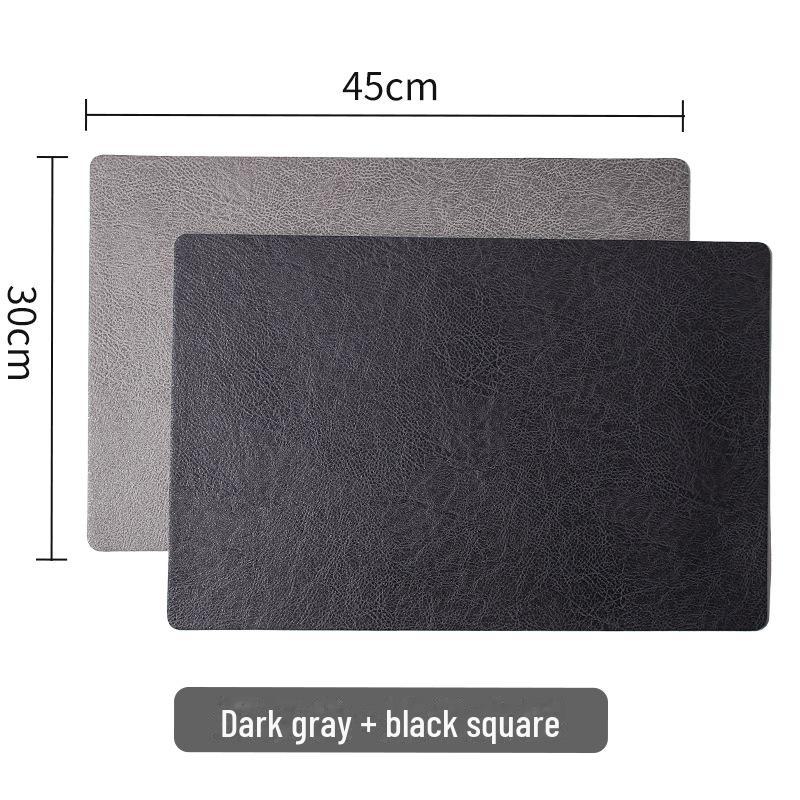 Двусторонние кожаные плейсматы в скандинавском стиле: Нескользящие, водонепроницаемые, теплоизоляционные подкладки для столов дома и в отеле