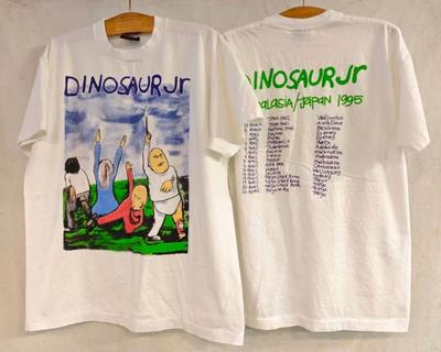 Vintage 1995 Dinosaur Jr 90s Band Tour Rock Concert White Sz.L T-Shirt REPRINT