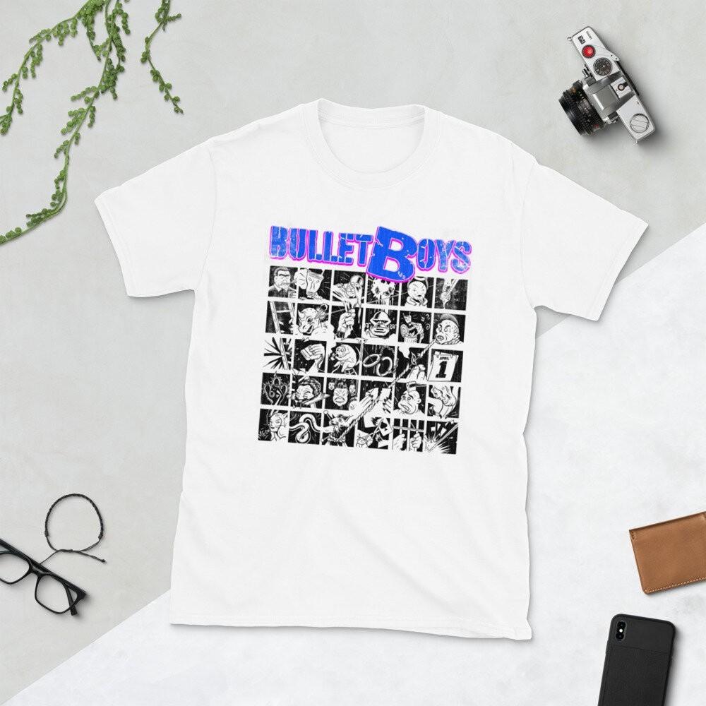 Винтажная футболка BulletBoys для фанатов Хлопок S-234XL Унисекс Белая футболка TT206 Унисекс Футболка