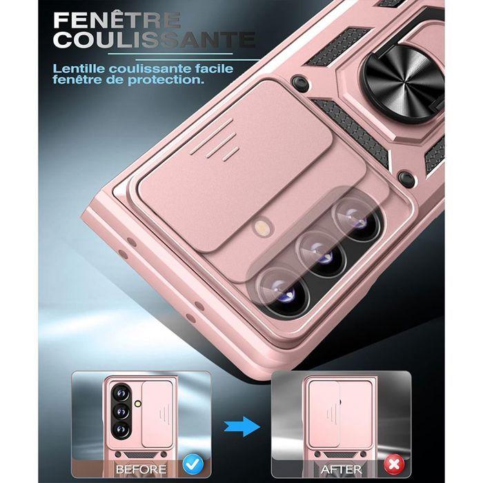 Coque de protection - BOOLING - pour Samsung Galaxy Z Fold 7 - Antichoc - Avec Anneau - Protection Caméra