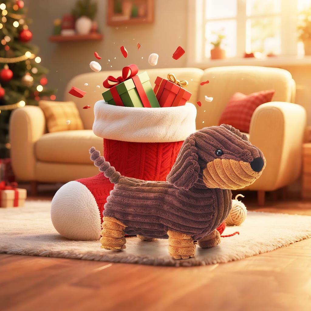 Apricot Lamb Henry the Dachshund Plush Toy for Soft and Fluffy Henry the for Girls and Boys Children, Cute, Dachshund, 34cm,