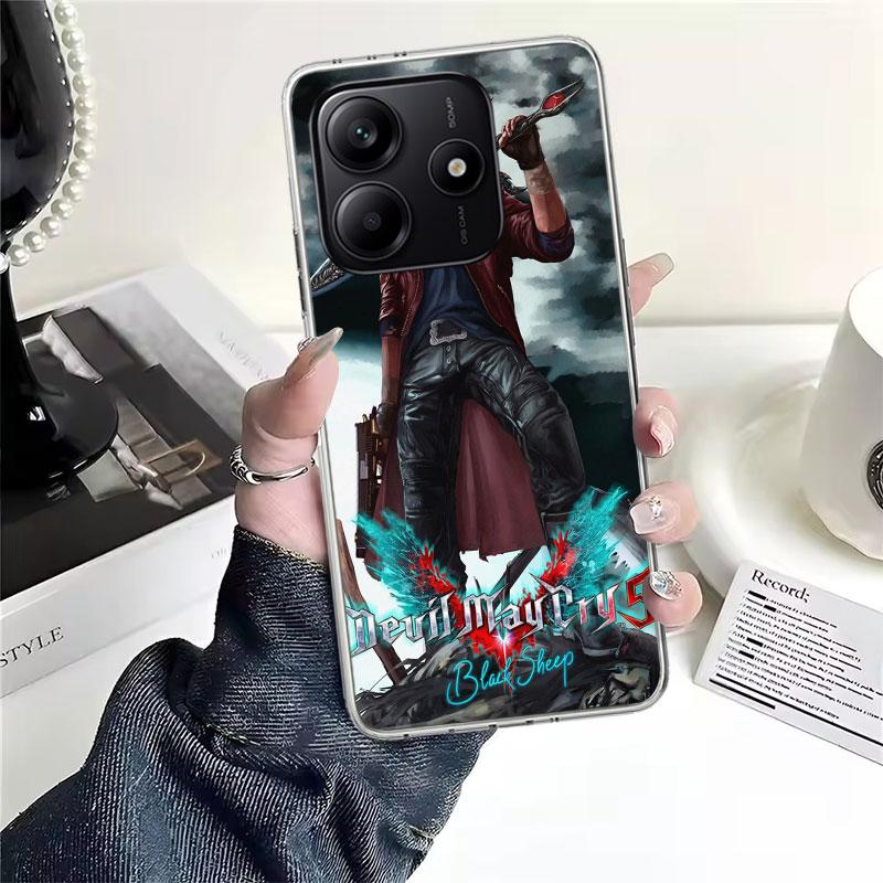 Игровой D-Devil May Cry 5 Мягкий чехол для телефона для Xiaomi Redmi Note 15 14 14S 13 12 Pro Plus 12S 11 11S 11E 10 10S 11T 5G Fundas Coque
