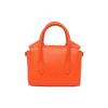 Pinko Aika Bow Decoration Matte Single Shoulder Crossbody Irregular Bag Women Handbags Orange 100384-A0QO-A71Q