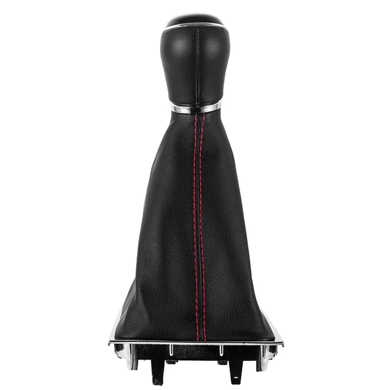 Leather Gear Shift Knob For Volkswagen VW Golf 7 MK7 2013-2018 Lever Dust Boot Cover Manual 5 6 Speed Interior Replacement Part