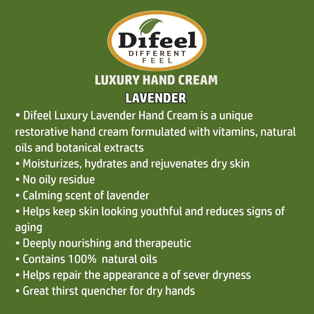 Крем для рук Difeel Lavender Natural 40 г LAVENDER 09LAV, импорт из Нью-Йорка [Обычный продукт]