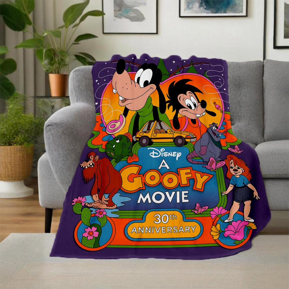 1pc, Goofy & Friends Blanket Soft Throw for Home Decor, Gift Idea, Living Room, Travel, Camping