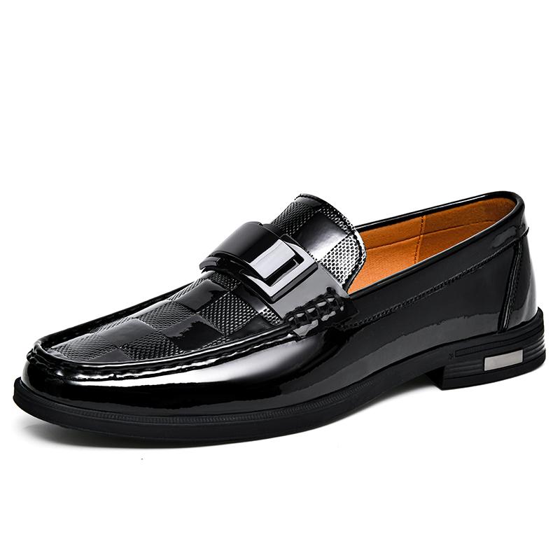 Fashion Fashion Italian Mens Casual Shoes Luxury Brand Business Leather Loafers Slip On Loafers Men Formal Wedding Dress Shoes Mocassin