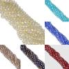6/8MM Bicone Lots of Round Charms Handmade Bead Faceted Glass DIY Colorful Spacer Loose Beads