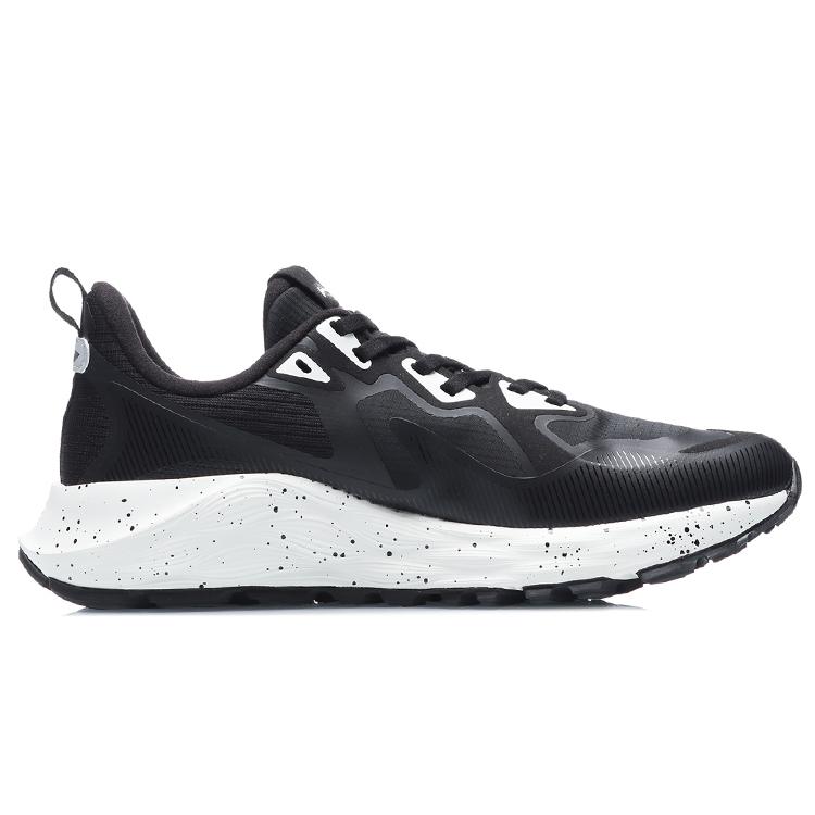 Li Ning Cloud Shield Амортизация с отскоком Низкие беговые кроссовки Женские Черные ARHR084-1