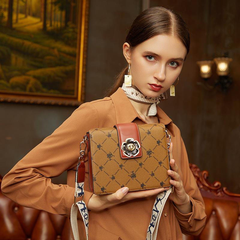 W. D. Новая сумка POLO, женская модная сумка на одно плечо со старым цветком, женская ручная сумка через плечо