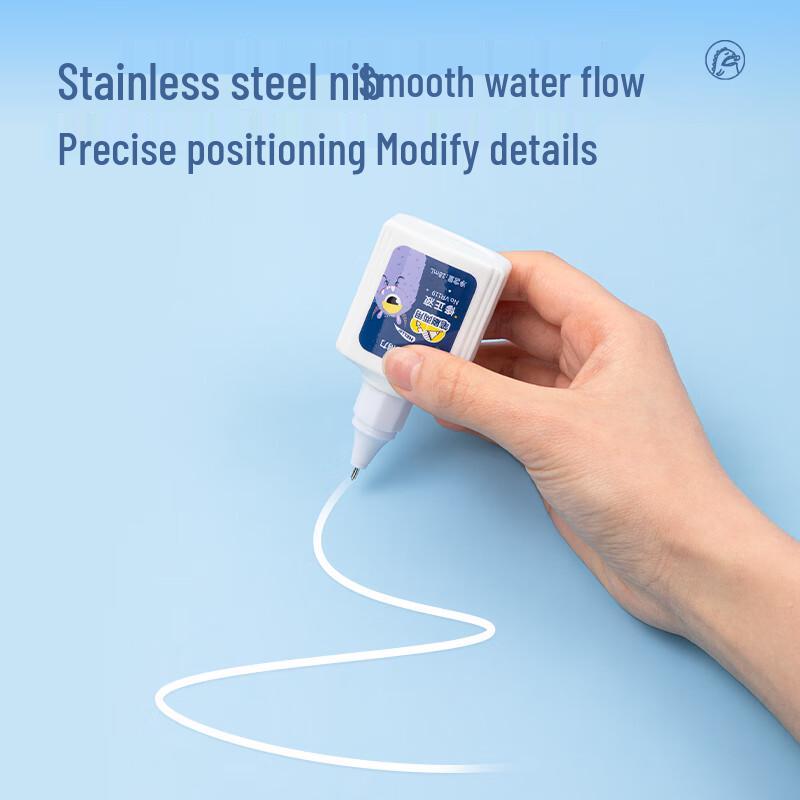 Deli 18ml Correction Fluid Pen with Stainless Steel Tip