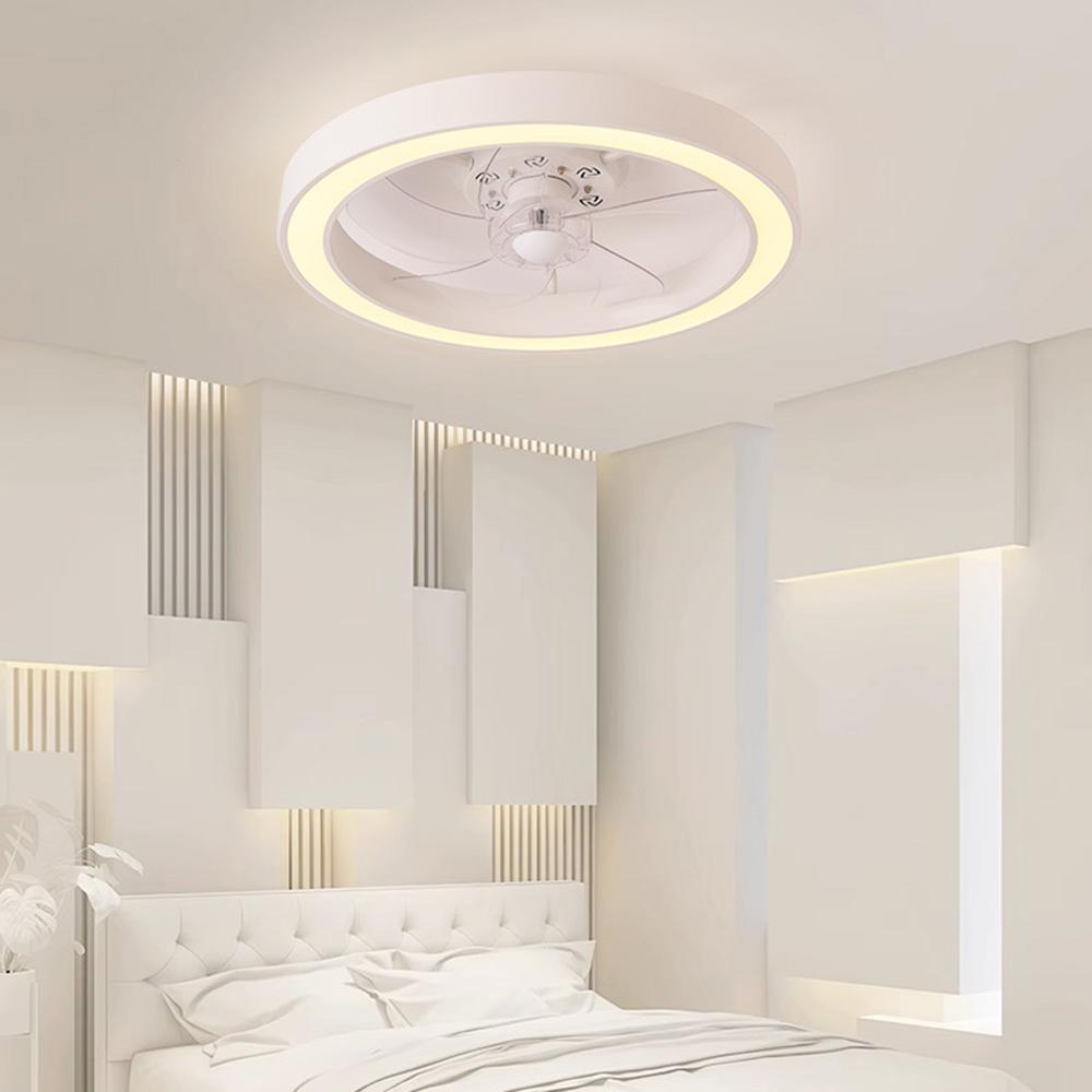 Dimmable Remote Contro Bedroom Living Room Ceiling Fan Lamp ,50CM Modern Ceiling Fan,110V 220V Led Light Acrylic Decor