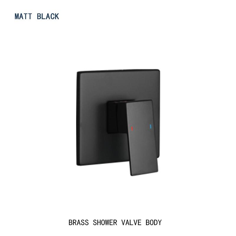 Встраиваемый в стену смеситель для душевой кабины в ванной комнате, верхнее крепление, потолочный кронштейн, большая панель, душевая головка «тропический душ», смеситель для ванны, набор для душа с горячей и холодной водой