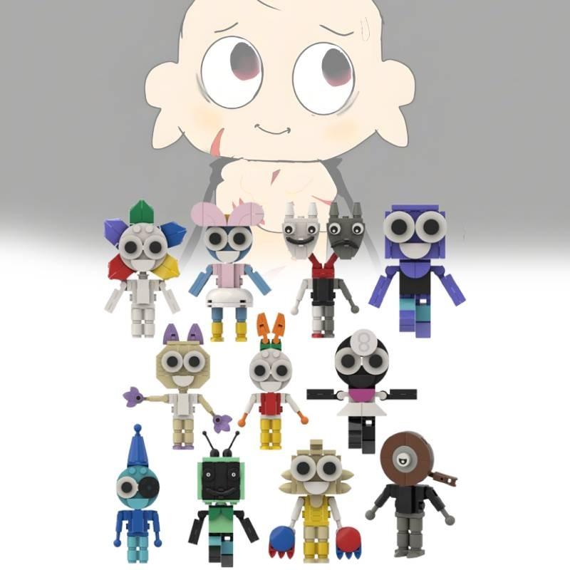 Мир Строительства Денди Блочная Игрушка Мультфильм Анимация Дети Сборка Куклы