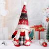 Рождественская кукла-гном, милая черная, красная, белая полосатая шляпа и клетчатый наряд, плюшевая кукла-гном, украшение, мини-рождественская елка, плюшевая безликая кукла