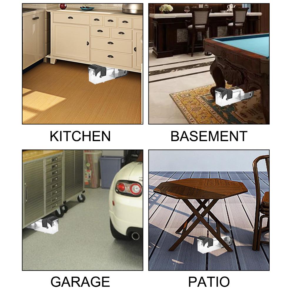 Многоразовая для внутреннего и наружного сада, бытовая мышеловка, пластиковая ловушка для грызунов, умная самоблокирующаяся мышеловка, безопасная и прочная
