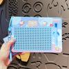 Puzzle Steel Ball Drawing Board Magnetic Toy Writing Pad Bag Pendant  for Backpack