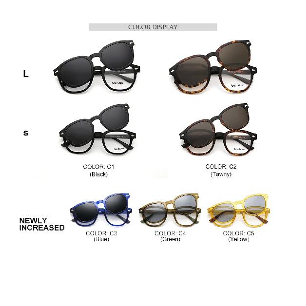 X3183Magnet Sunglasses Clip Mirrored Clip on Sunglasses clip on glasses Men and women Polarized Custom Prescription Myopia