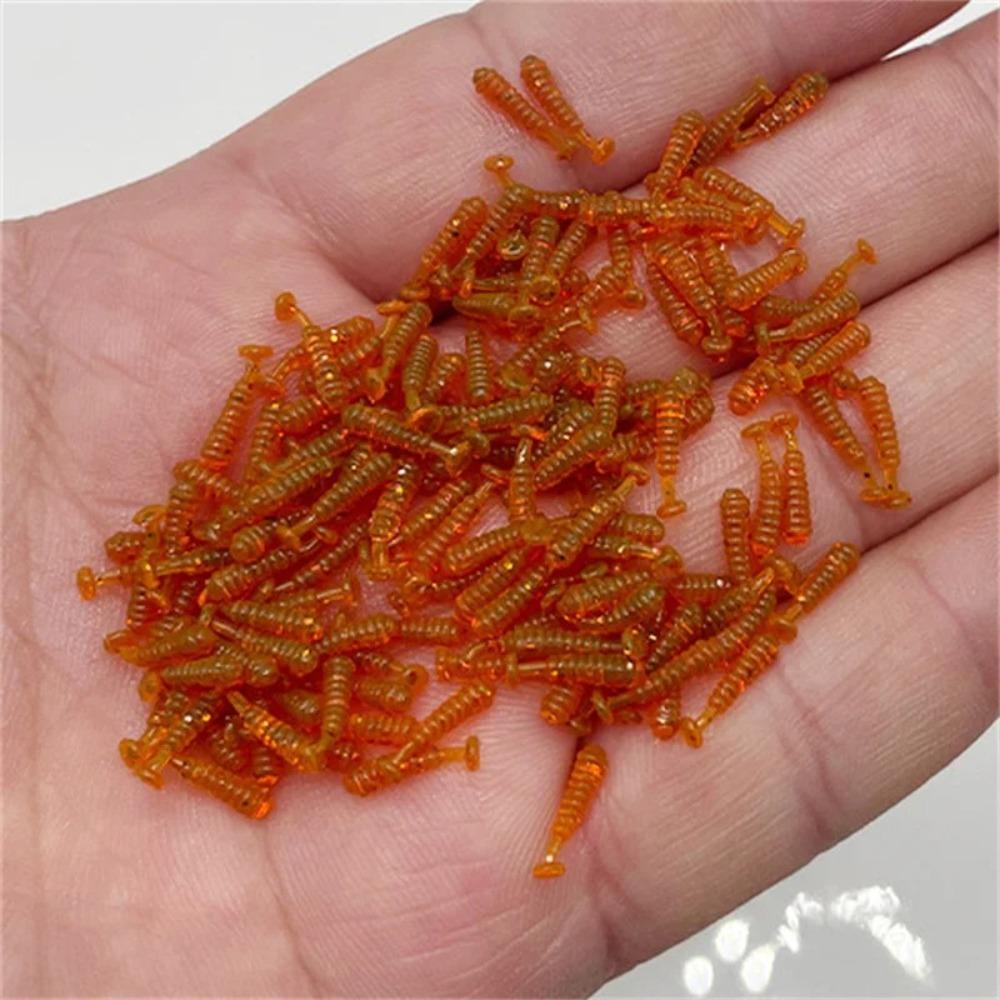 100 ШТ Силиконовые Мягкие Рыболовные Приманки 1 см Плавающие Воблеры Минноу Приманки Воблеры Минноу Зимняя Рыбалка