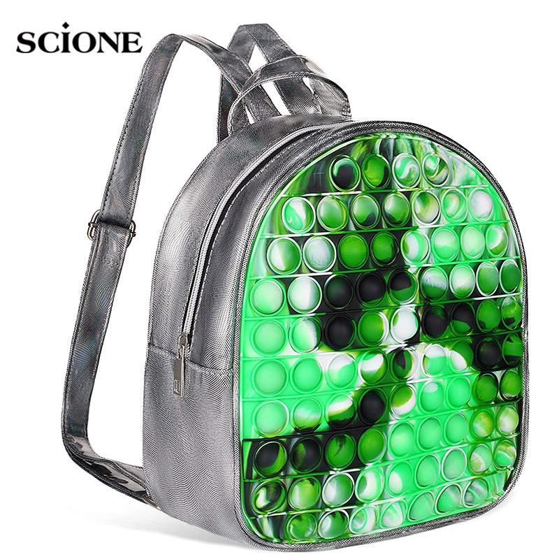 Camaron Pop Fidget Bag для девочек и мальчиков, сумка Popits, сумка-антистресс, игрушки, школьная сумка для девочек и мальчиков, рюкзак, школьная сумка, детская сумка