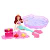 Disney Princess Mermaid Ariel Room At the Beach Dress-Up Doll House Pretend Play Playset (Includes 1 Doll) for Ages 6 and Up, Purple, HWB39