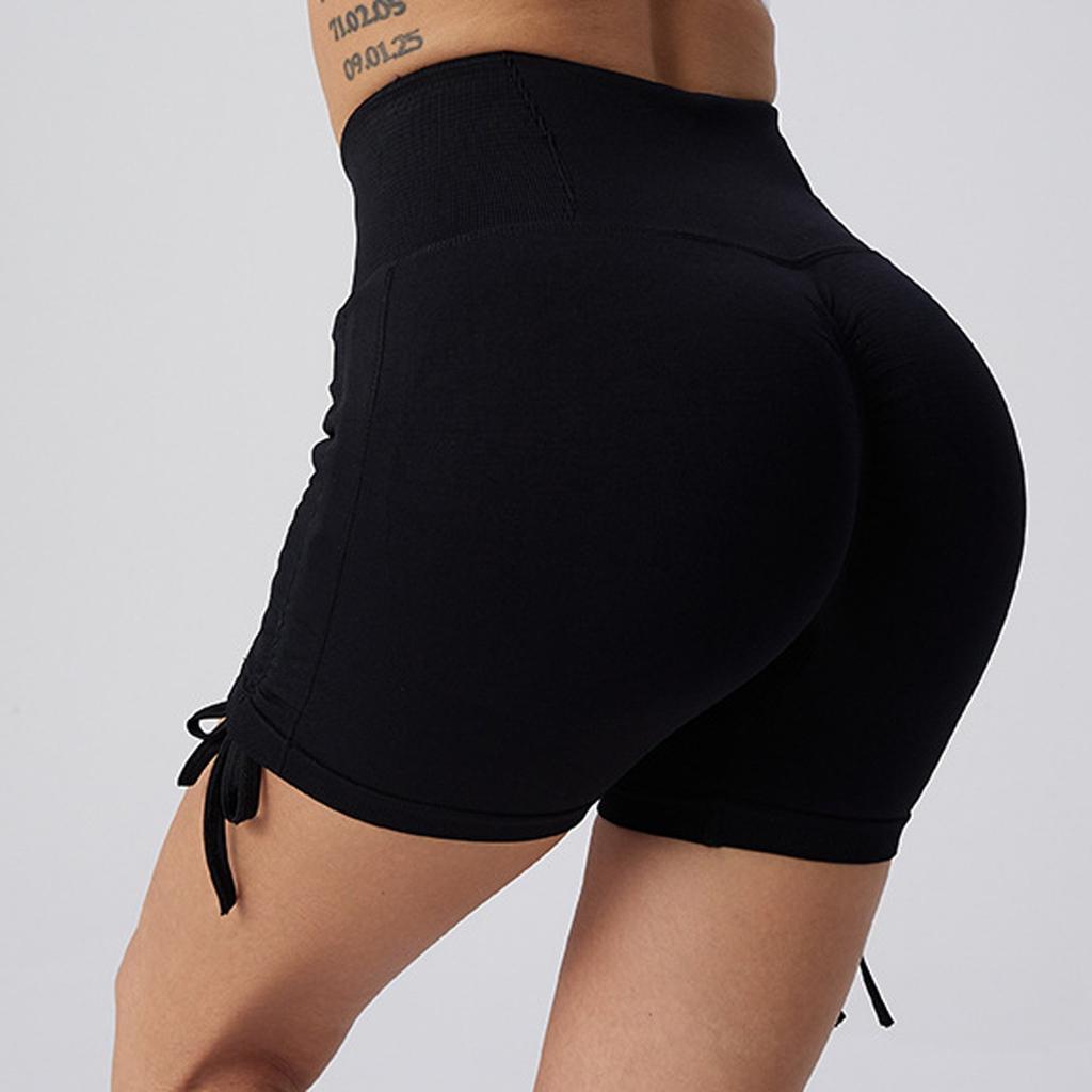 Женские обтягивающие штаны для йоги с высокой талией, штаны из трех частей, спортивные шорты для подтяжки бедер и компрессии живота