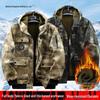 Men's Waterproof Camouflage Workwear: Thick, Plus Velvet for Autumn/Winter - Protective Jacket and Overalls.