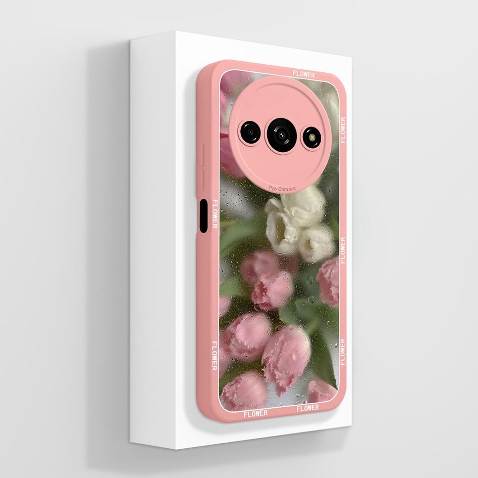 Милый клубничный и медвежий противоударный чехол из жидкого силикона для Redmi A1-A4