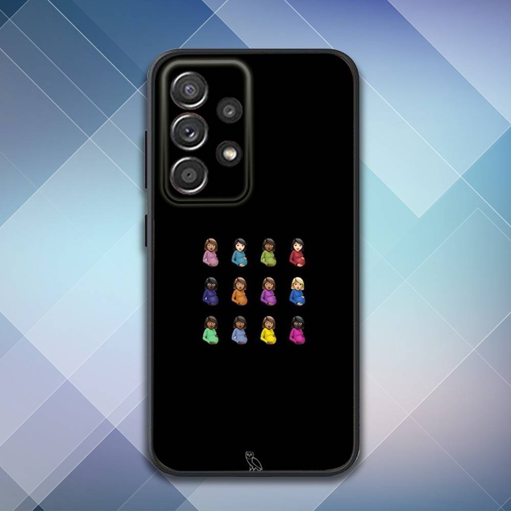 Чехол для телефона Drake O-OvO OWL для Samsung S25, S24, S21, S22, S23, S30, Ultra, S20, Plus, Fe, Lite, Note, 10, 9, 5G Черный