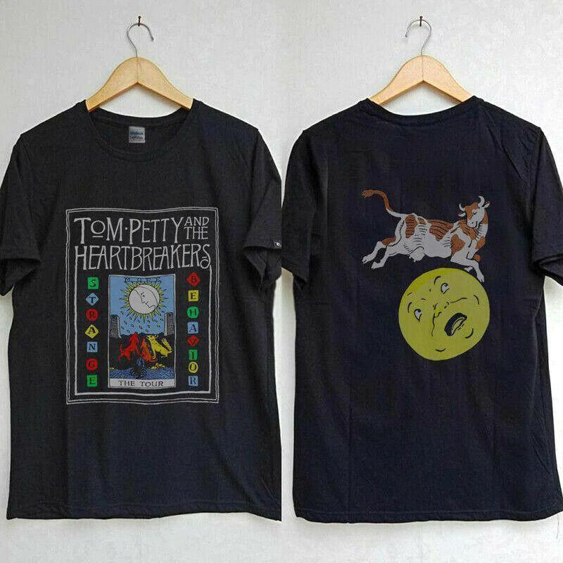 Винтажная футболка Tom Petty Strange Behavior Tour 1990, Футболка для фаната музыки