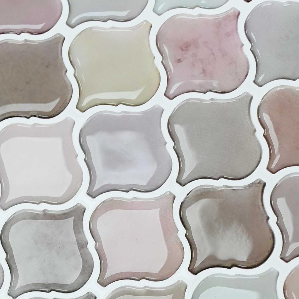 Lanturn Tile 10 Pcs Beige 27 x 27 cm Polyurethane and PET