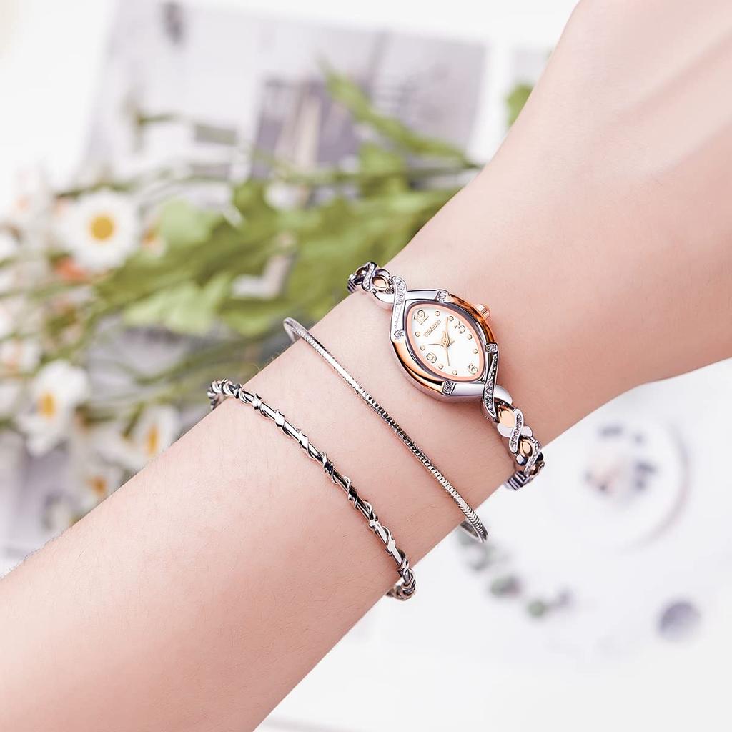 Женские наручные часы TIME100 с Citizen 30M Water, серебристые и розово-золотые, японский механизм, двухцветный дизайн, устойчивость,