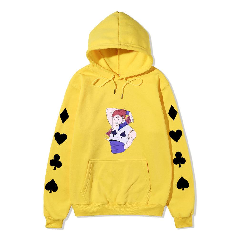 Hunter X Hunter Hisoka Anime Print Hoodie Unisex Casual Streetwear Long Sleeve Sports Pullover Sweatshirt