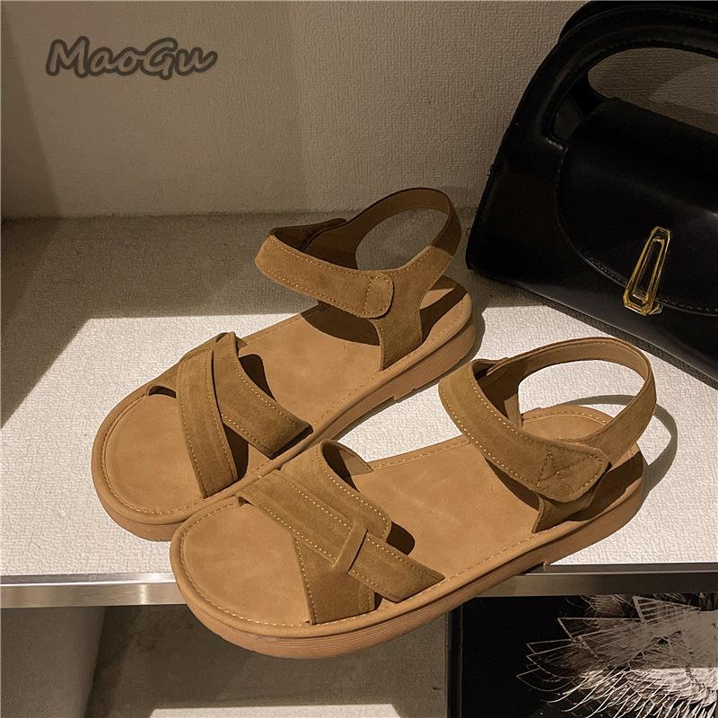 Flat Bottom Casual Roman Sandals Women Summer New Soft Sole Open Toe Slip On Ladies Flats Shoes Comfortable Footwear Sandalias