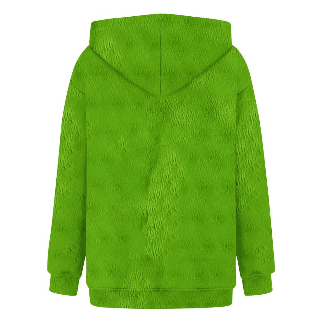 Женская толстовка, спортивная, рождественская, фланелевый пуловер, толстовка с длинным рукавом, повседневная толстовка