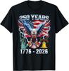 US Founding 250th Anniversary Commemorative Unisexs TShirt LooseFit Casual Comfortable And Versatile
